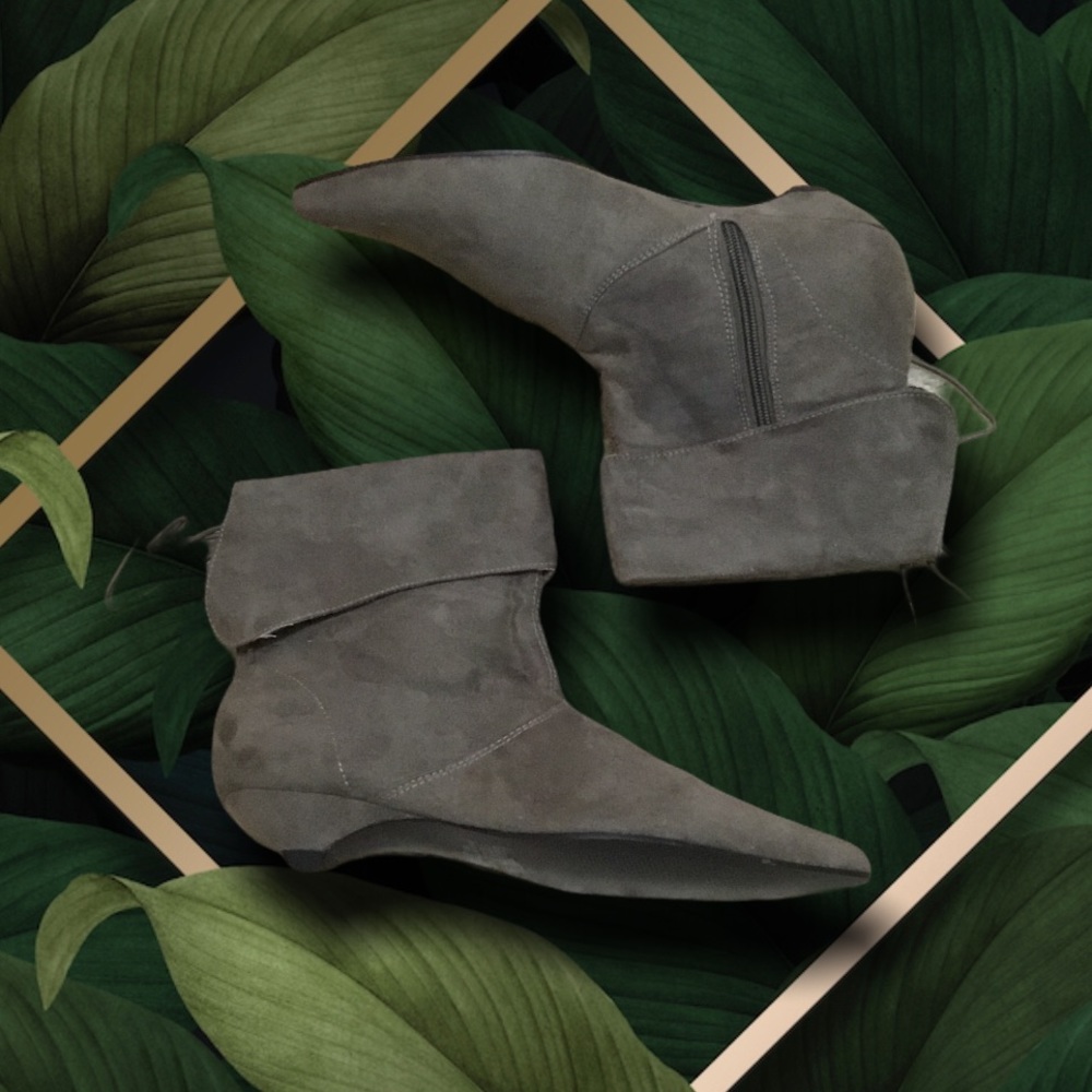 Newport News | Ankle Boot Flat Tie back fold over